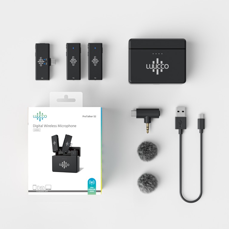 KIT SISTEMA LUUCCO ProTalker S2 USB-C ALCANCE 250 MTS - Imagen 3